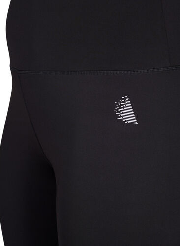 Lange tettsittende treningsshorts, Black, Packshot image number 2
