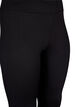 Leggings med stretch og ribbet struktur, Black, Packshot image number 2