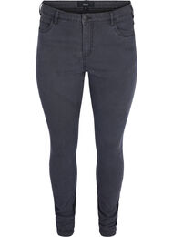 Super slim Amy jeans med høyt liv, Grey Denim
