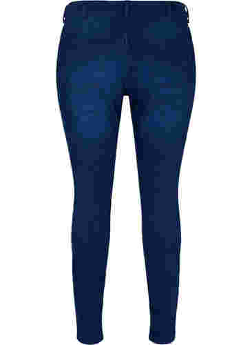 Super slim Amy jeans med strikk i livet, Dark blue, Packshot image number 1