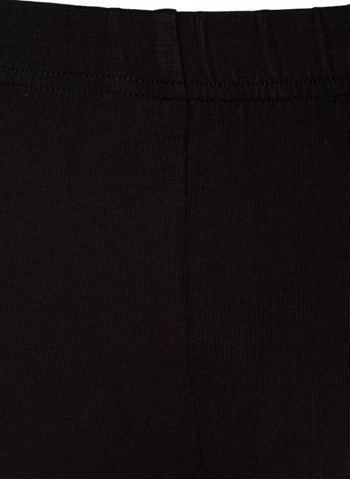 Ensfargede standard sykkelshorts, Svart, Packshot image number 2