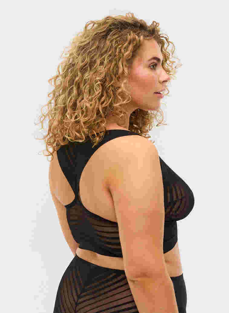 BH i stripete mesh, Black, Model