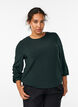 Bluse med fiskebensm&oslash;nster og glittertr&aring;d, Gr&oslash;nn, Model image number 0