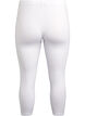 Basisleggings i viskose med 3/4-lengde, Hvit, Packshot image number 1