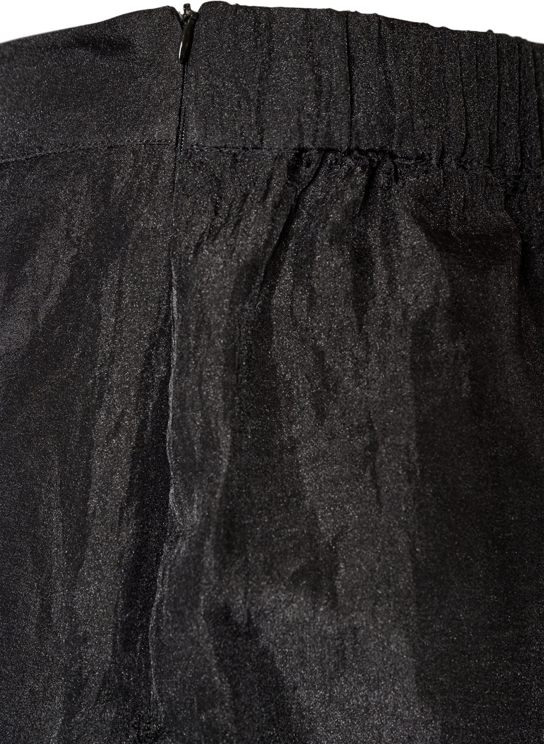 ZizziLangt skj&oslash;rt med organza-utseende, Svart, Packshot image number 4