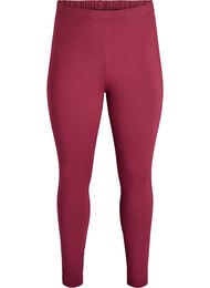 Fôret tights i bomull, Mørk Bordeaux