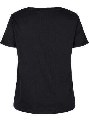 T-skjorte til trening med trykk, Black Gradiant, Packshot image number 1