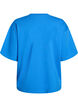 Oversized T-skjorte med halve ermer, Blå, Packshot image number 1