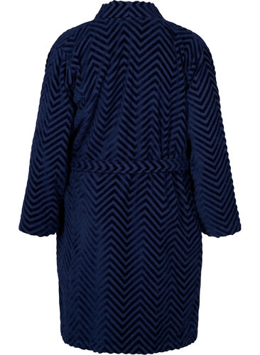 Morgenkåpe i bomull, Navy Blazer, Packshot image number 1