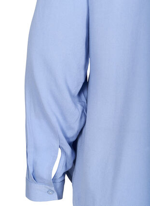 Viskoseskjorte med lommer på brystet, Blue Heron, Packshot image number 3
