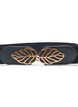 Elastisk midjebelte med gullspenne, Black, Packshot image number 1