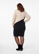 Fargeblokk kjole med høy hals, Black w. P.Cashmere, Model image number 1