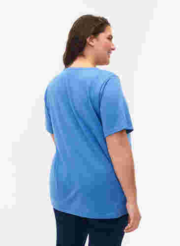 FLASH - T-skjorte med V-hals, Ultramarine, Model image number 1