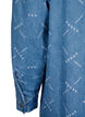 Ledig dongerijakke med mønster, Light blue denim, Packshot image number 3