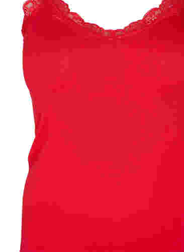 Topp med blonder, 2 stk., Black/Chinese Red, Packshot image number 3