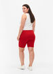 Ensfargede standard sykkelshorts, R&oslash;d, Model image number 2