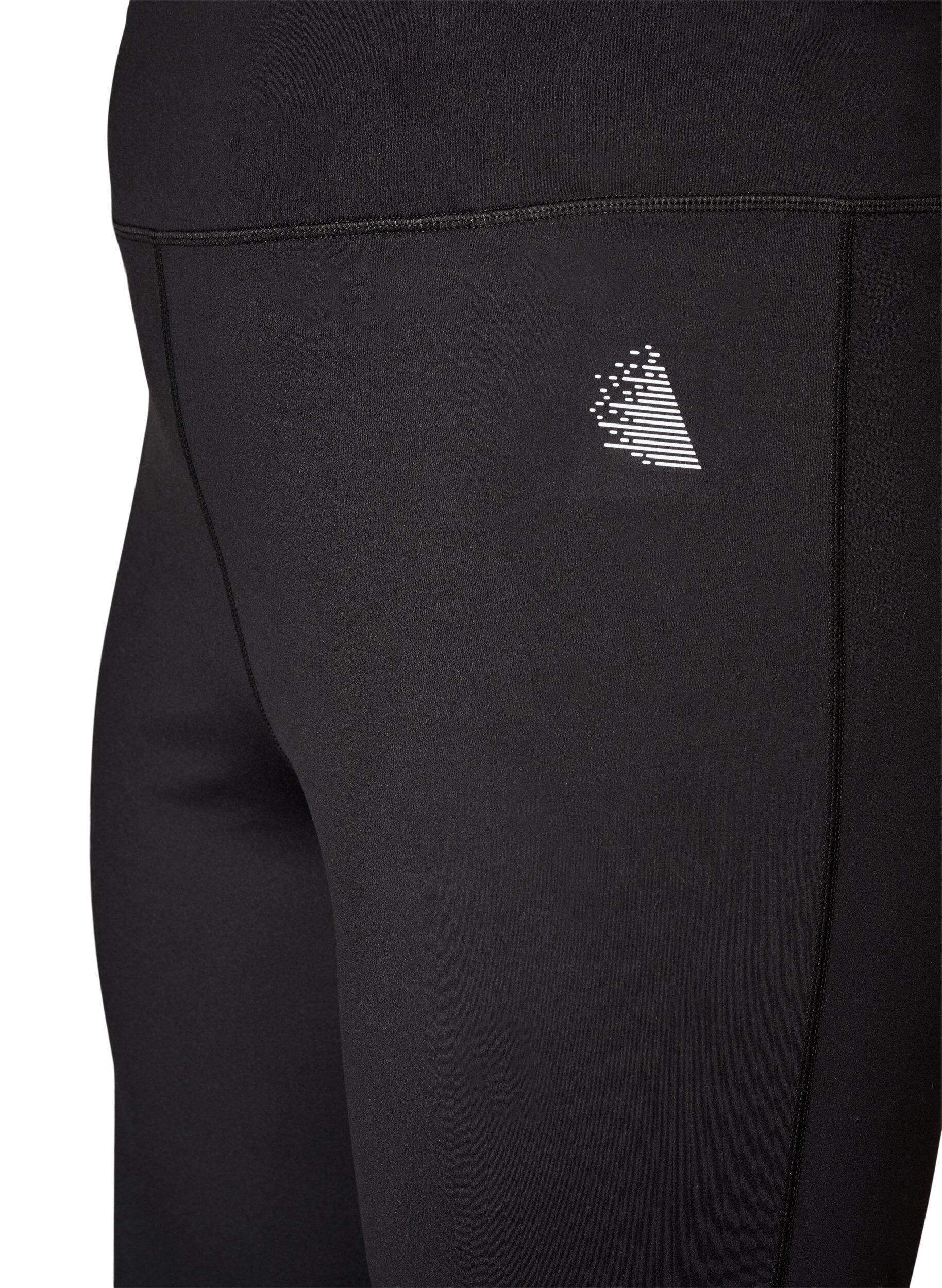 ZizziBootcut treningstights med h&oslash;y midje, Svart, Packshot image number 2