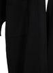 Lang strikket cardigan med lommer, Black, Packshot image number 3