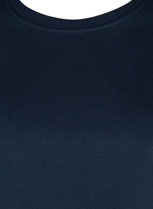 Cropped genser med rund hals, Navy Blazer, Packshot image number 2