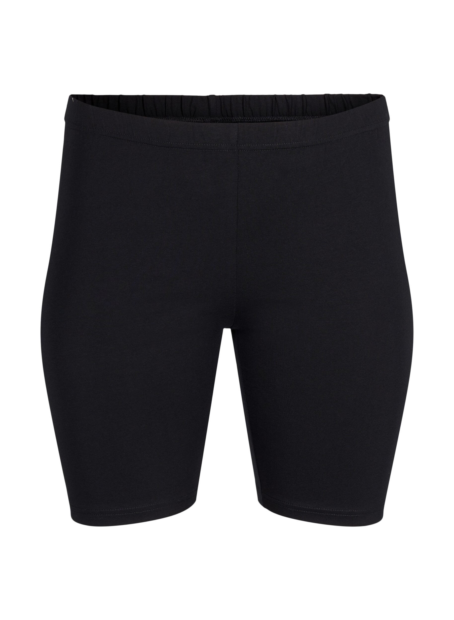 Zizzi FLASH - 2-pakk legging-shorts, Svart, Packshot image number 2