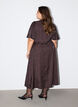 Midiskj&oslash;rt jacquard kjole med paisleym&oslash;nster og flaggermus ermer, Brun, Model image number 1