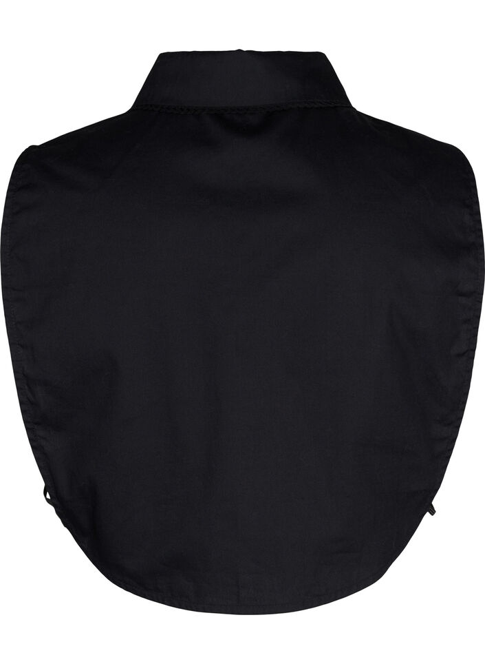 Krage med blondebånd, Black, Packshot image number 1