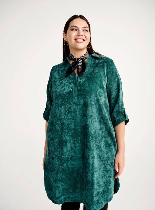 Kjole i velur, , Model