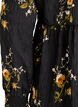 Langermet bluse med blomstertrykk, Svart, Packshot image number 3