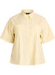 Stripete bluse i en Loose fit, Gul, Packshot image number 0