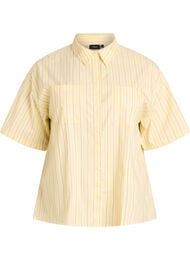 Stripete bluse i en Loose fit, Gul