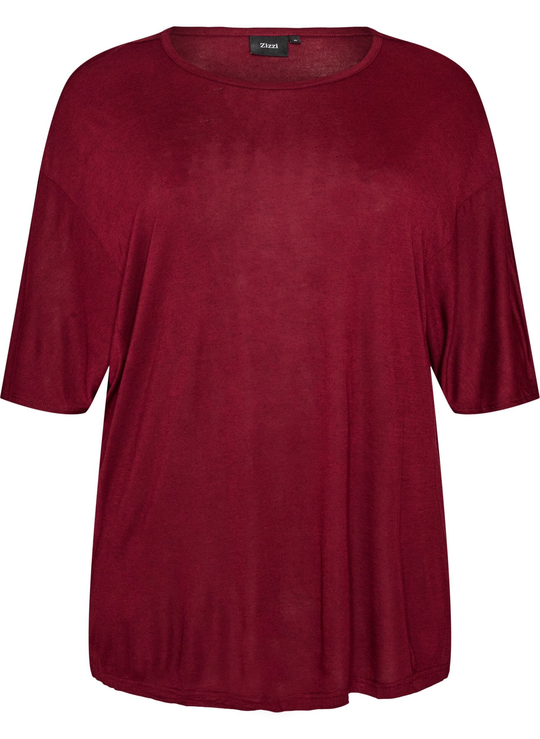 Loose fit T-skjorte i viskose jersey