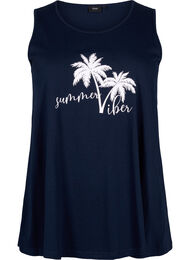 Bomullstopp med A-form, Navy B. W. Summer