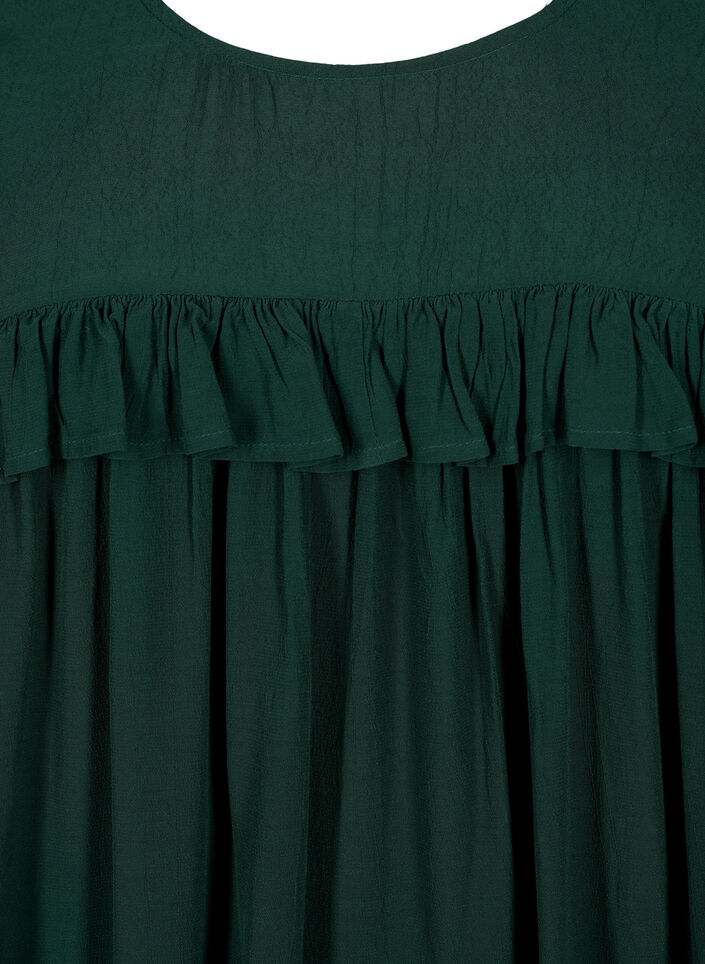 Tunika i viskose med volanger, Scarab, Packshot image number 2