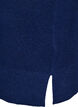 Kort strikket kjole med b&oslash;lget fold og splitt, Bl&aring;, Packshot image number 3