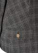Kort blazer med rutete m&oslash;nster, Gr&aring;, Packshot image number 3