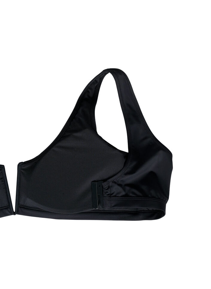 Bikinioverdel med V-tråd og avtagbare innlegg, Svart, Packshot image number 3