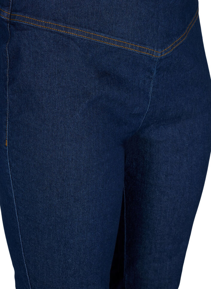 Stretchy jeggings i bomullsblanding, Dark blue, Packshot image number 2