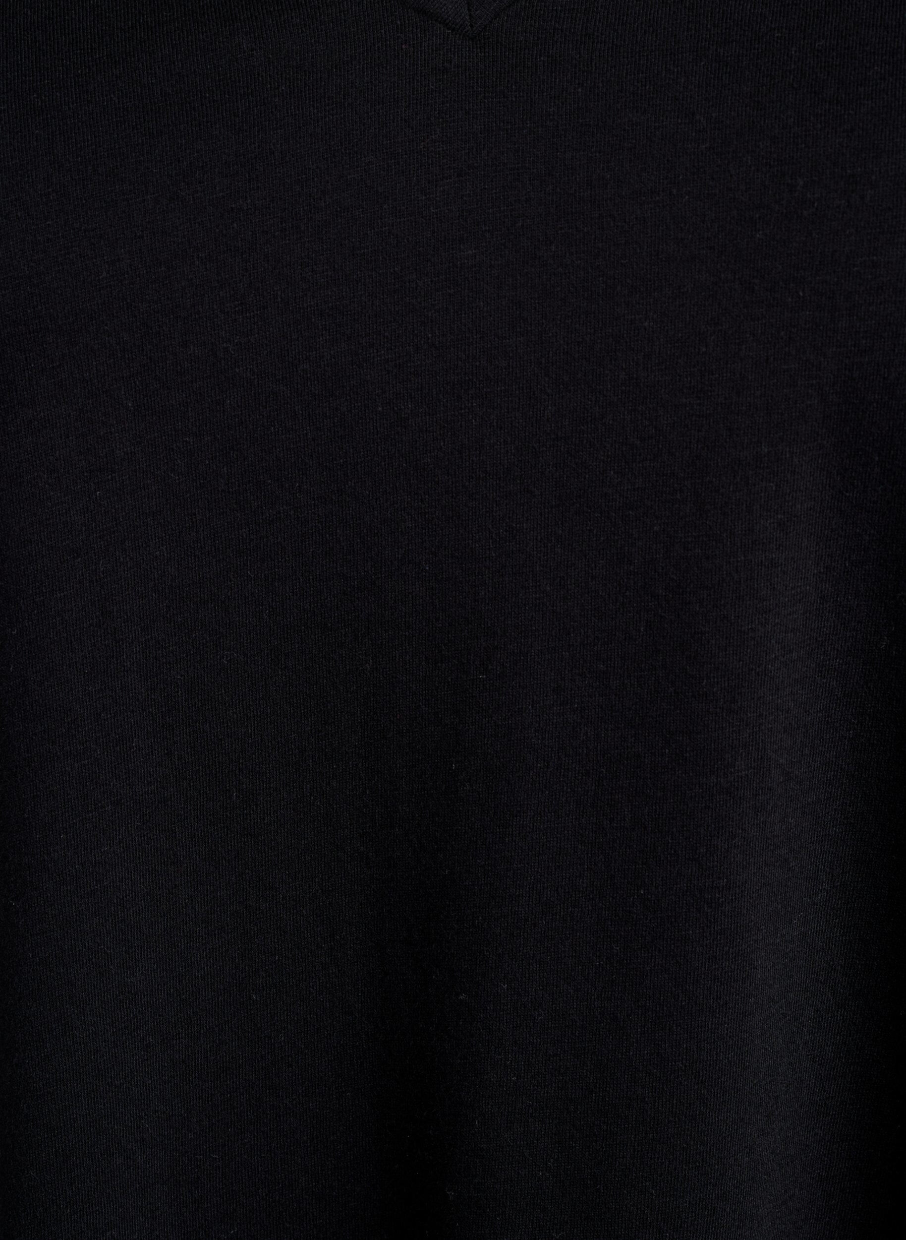 Zizzi FLASH - 2-pakke t-skjorter med v-hals, Black/White, Packshot image number 2