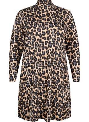 Zizzi FLASH - Kjole med lange ermer og turtleneck, Svart, Packshot image number 0