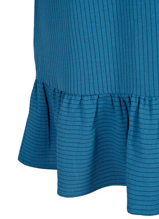 Stripete kjole med volangdetaljer, Bluesteel Stripe, Packshot image number 3