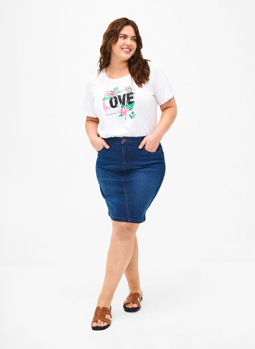 FLASH - T-skjorte med motiv, Bright White Love, Model image number 2