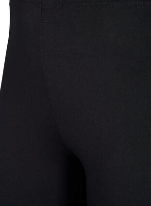 FLASH - 2-pack bomull tights, Black / Black, Packshot image number 2