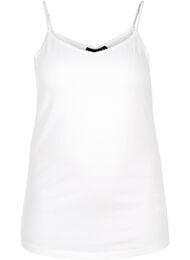 Basistopp i bomull, Hvit