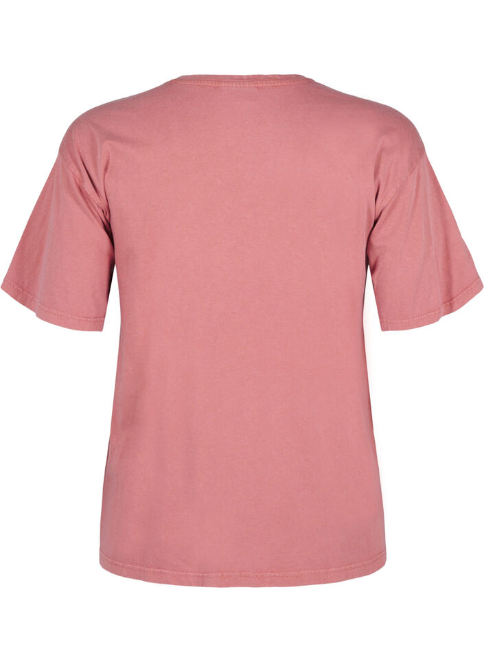 T-skjorte med perler, Heather Rose Washed, Packshot image number 1