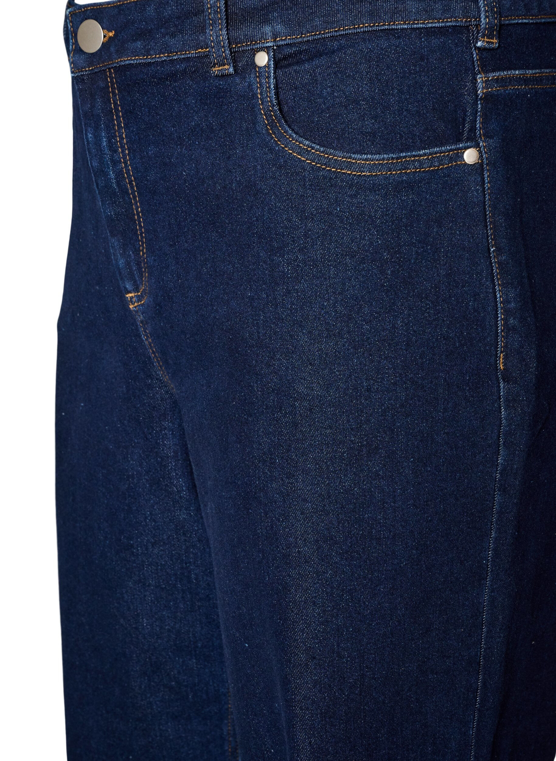 ZizziMyra jeans med h&oslash;y midje og wide fit, Bl&aring;, Packshot image number 2