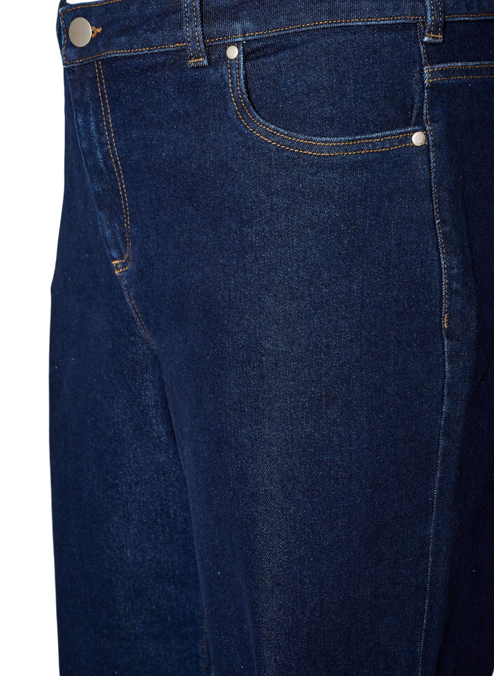 Myra jeans med h&oslash;y midje og wide fit, Bl&aring;, Packshot image number 2