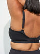 Lett polstret sports-BH, Svart, Model image number 4