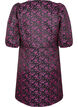 Knelang kjole med broderte blomster, Black Pink Flower, Packshot image number 1