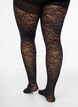 70 denier push-up strømpebukser med rosemønster, Svart, Packshot image number 2