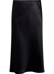 Midiskjørt i sateng, Black